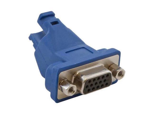 HUBBELL PREMISE WIRING 15A6P1 VGA Connector,15-Pin to 8-Pin,Blue