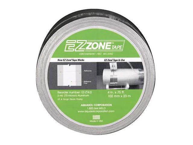 AQUASOL EZ-ZT 4.0 Aluminum Tape,4 in W, 75 ft L, Silver