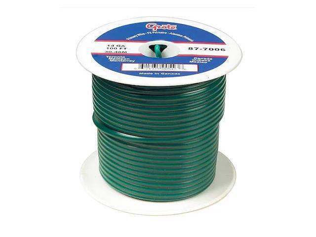 BATTERY DOCTOR 87-2006 Primary Wire, GPT, 20 AWG, 1C C, Green, PVC, Stranded,