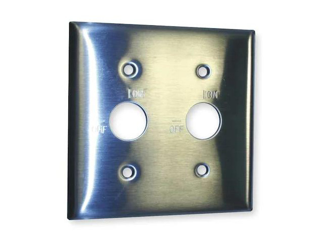 HUBBELL WIRING DEVICE-KELLEMS SS22RKL Barrel Key Wall Plates and Box Cover,