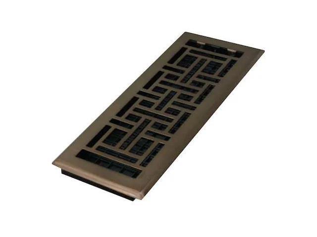 DECOR GRATES AJH412-RB Floor Register 5.5 X 13.5, Rubbed Bronze, Plastic