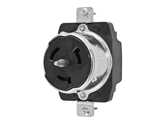 HUBBELL WIRING DEVICE-KELLEMS CS8169 Locking Receptacle, Non-NEMA, 50 A, 480V