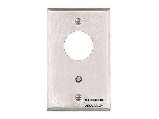 SECURITRON MK Mortise Keyswitch, Stainless Steel, Satin Stainless, Includes: