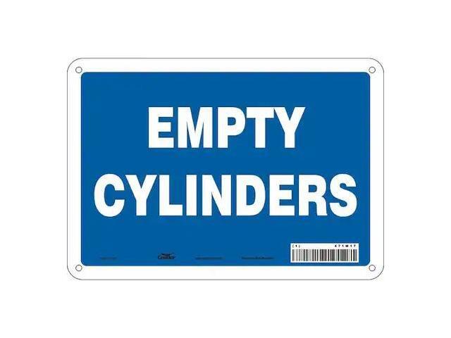 CONDOR 471M17 Safety Sign, 7 in Height, 10 in Width, Aluminum, Vertical
