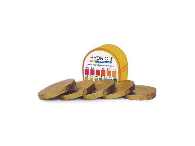 HYDRION 3VDT7 pH Paper Standard Kit Refill,pH 0-6,PK5