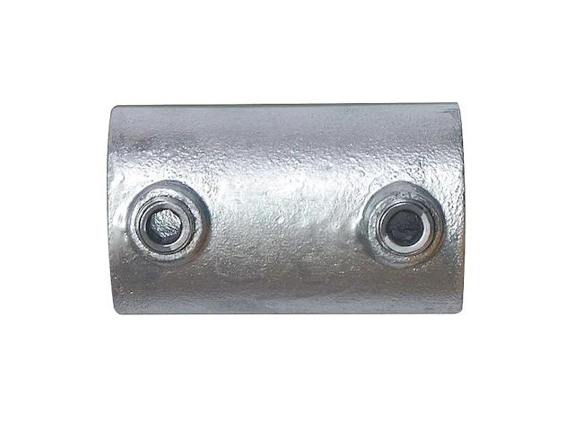ZORO SELECT 4NXU9 Structural Pipe Fitting, External Coupling, Cast Iron, 1.5 in