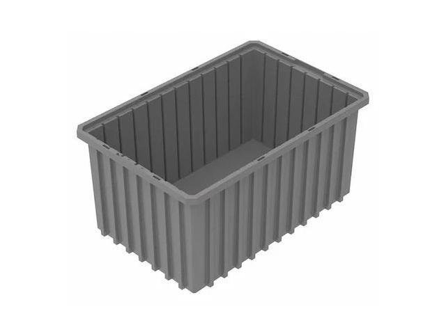 AKRO-MILS 33168GREY Industrial Grade Polymer, Divider Box, Gray, 16 1/2 in L, 8