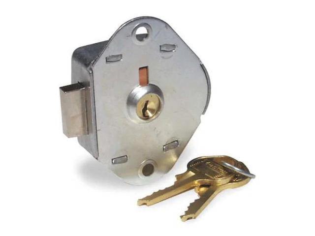 MASTER LOCK 1710 Built-In Locker Lock, Key Type Different, Mounting Hole Dia.