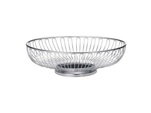 TABLECRAFT 4176 Food Serving Basket,8 in W,Chrome