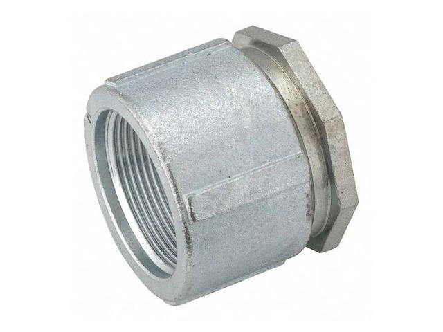 RACO 1514 IMC Coupling, 3-1/2 in, Threaded, Iron, Plain, Gray