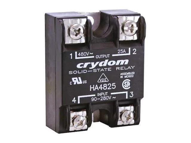 CRYDOM HA4825 Solid State Relay, 1 Phase, Screw Clamp, Panel, SCR