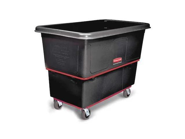 RUBBERMAID COMMERCIAL FG472700BLA Utility Truck,1 cu. yd.,1200lb Cap,Black