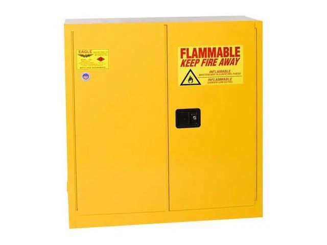 EAGLE MFG 1932X Hazardous Material Storage Cabinet, 30 gal, 1 Shelves, Steel,