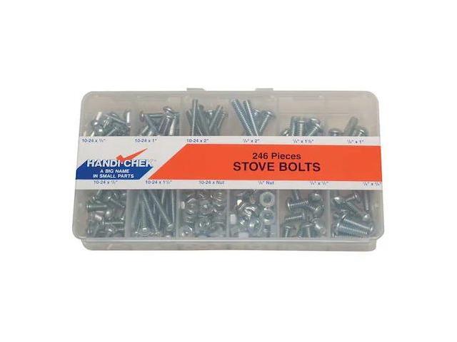 ITW BEE LEITZKE WWG-DISP-STOVE248 Bolt Assortment, Steel, Zinc Plated Finish