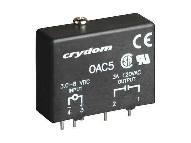 CRYDOM OAC5 Out Module,In 3-8VDC,Out 12-140VAC,3.5A