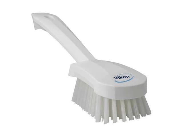 VIKAN 41925 3 in W Scrub Brush, Stiff, 5 57/64 in L Handle, 4 1/2 in L Brush,