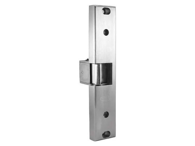RUTHERFORD 0161-08 32D Electric Door Strike, Stainless Steel, Brushed, For Use