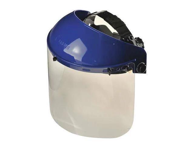 MCR SAFETY 9TZ55 Ratchet Faceshield Assembly,8x15 1/2,Blu