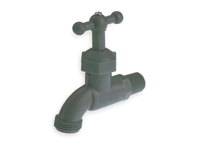 ZORO SELECT 103-203 Hose Bibb,1/2 In MNPT,Celcon(R),T-Handle