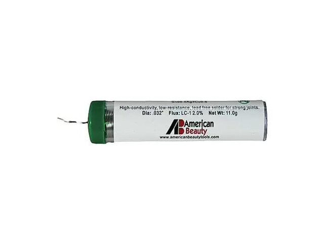 AMERICAN BEAUTY TOOLS CS-PBF1 Lead-Free Solder,6in L,Metallic Silver