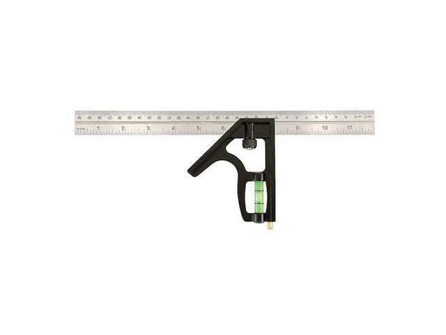 JOHNSON 400EM-S Combo Square,12 in. L,in/mm Graduations