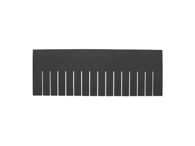 QUANTUM STORAGE SYSTEMS DL93080CO Plastic Divider, Black, 22 1/2 in L, 7 1/2 in