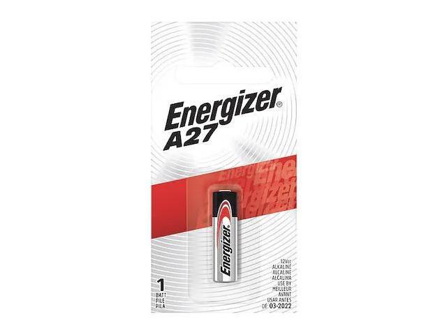 ENERGIZER A27BPZ Alkaline Battery, A27 12V DC 1 PK
