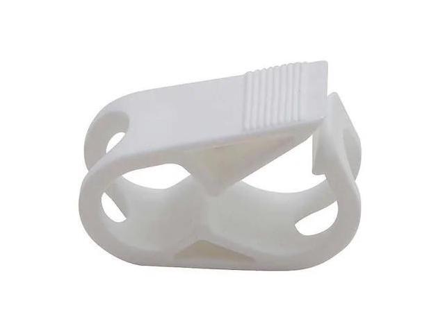 DYNALON 670715 Clamp,PP,25.4 mm L,White,PK100
