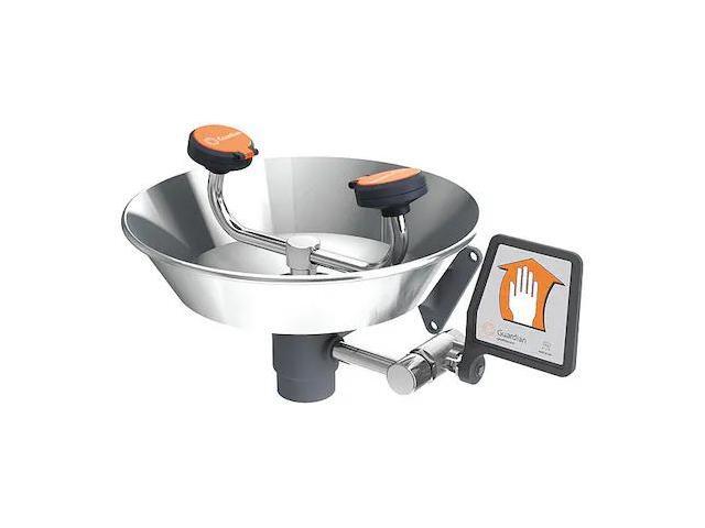 GUARDIAN EQUIPMENT G1750 Plumbed Eyewash, Wall Mount, Plumbed, 6 11/12 in H.,