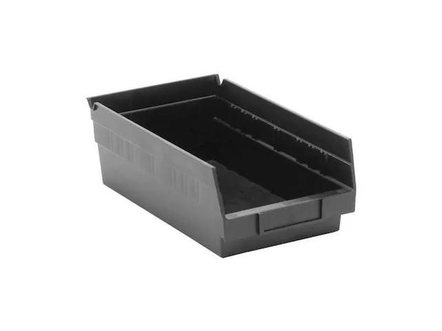 QUANTUM STORAGE SYSTEMS QSB102BR Shelf Storage Bin, Polypropylene/Polyethylene,