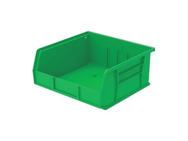 AKRO-MILS 30235GREEN Green Hang and Stack Bin, 10-7/8'L x 11'W x 5'H, Load