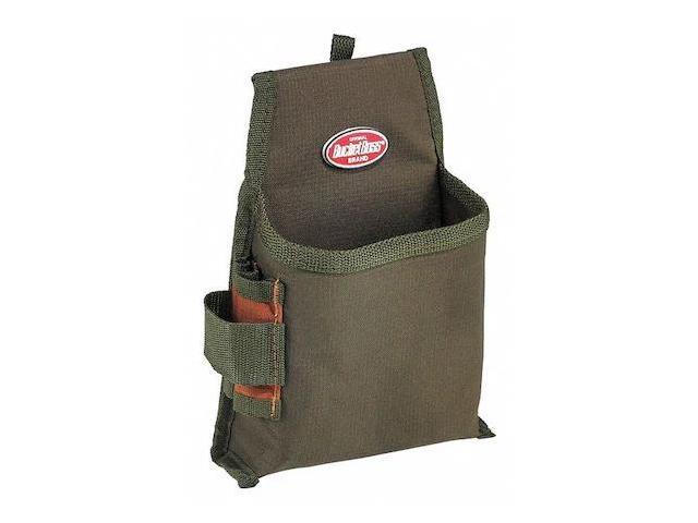 bucket boss fastener tool pouch with flapfit in brown, 54160