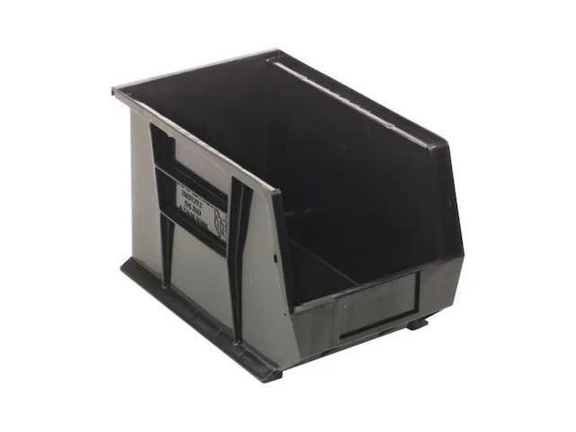 QUANTUM STORAGE SYSTEMS QUS242BK Hang & Stack Storage Bin, Black,