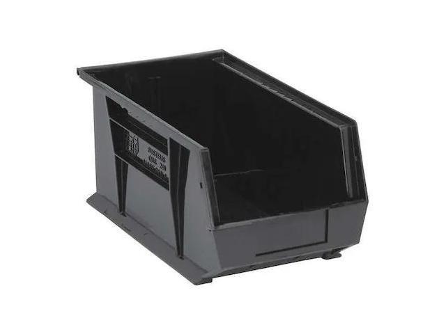 QUANTUM STORAGE SYSTEMS QUS240BK Hang & Stack Storage Bin, Black,