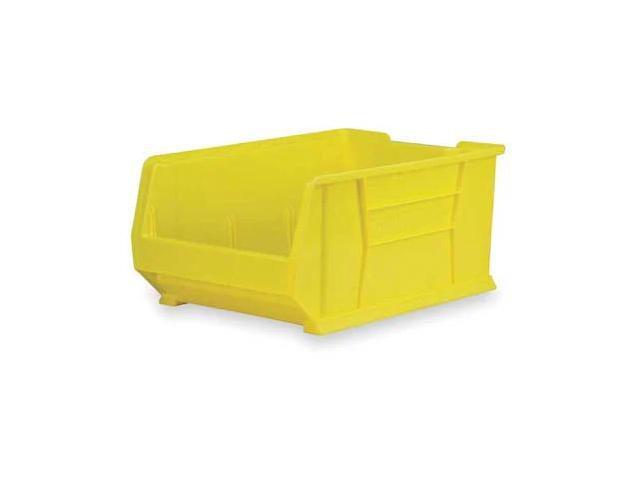 AKRO-MILS 30288YELLO Storage Bin, Plastic, Yellow, 11 in H, 16 1/2 in W, 23 7/8