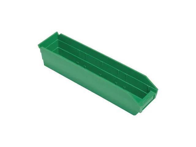 QUANTUM STORAGE SYSTEMS QSB103GN Shelf Storage Bin, Green, Polypropylene, 17