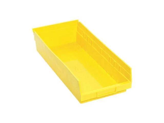 QUANTUM STORAGE SYSTEMS QSB108YL Shelf Storage Bin, Yellow, Polypropylene, 17
