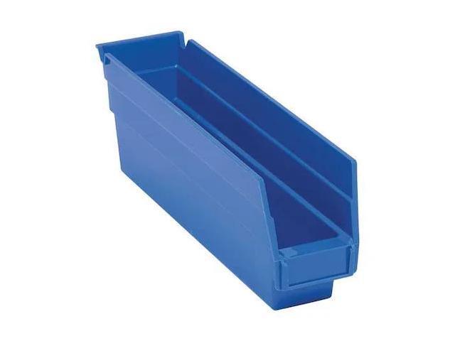 QUANTUM STORAGE SYSTEMS QSB100BL Shelf Storage Bin, Blue, Polypropylene, 11 5/8