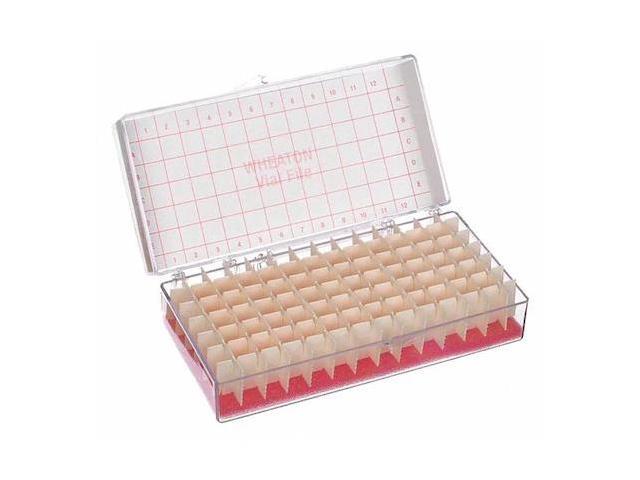 WHEATON 228778 Vial Store Case,Holds 60 Test Tubes,PK6
