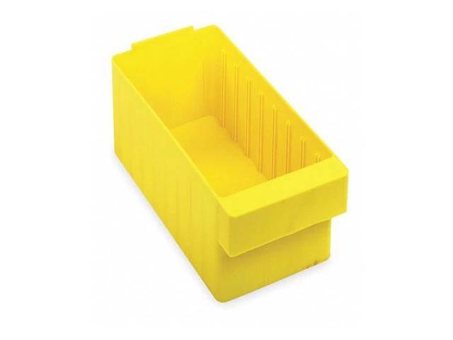 QUANTUM STORAGE SYSTEMS QED603YL Drawer Storage Bin, High Impact Polystyrene,