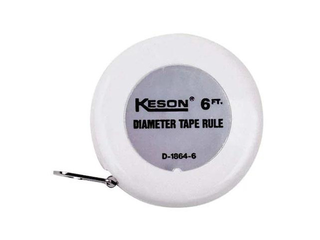 KESON D18646 6 ft Wrap-a-Round/Diameter Tape Measures, 1/4 in Blade