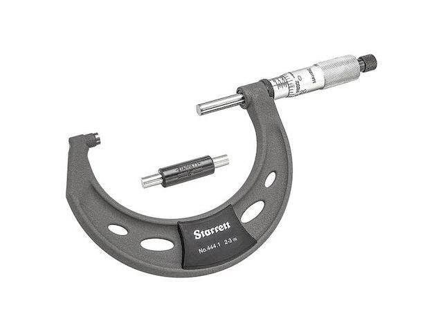 STARRETT T444.1XRL-3 Outside Micrometer,2' to 3' Range