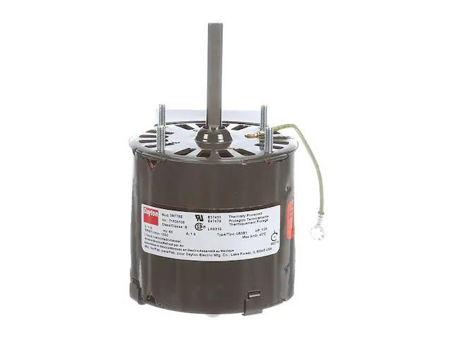 DAYTON 71635108M HVAC Motor, Open Air-Over, 1/20 HP, 1,550 Nameplate RPM, 1