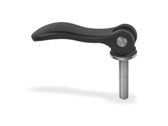 KIPP K2120.1501105X20 Cam Lever Size: 1 M05X20, A=70,4, B=21,5, Aluminum Black