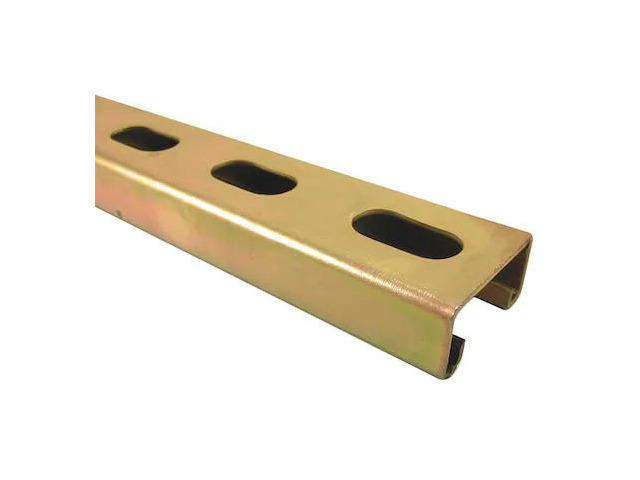SUPERSTRUT B1400HS 20 Single Channel Strut, Slotted, Steel, Zinc-Plated, 9/16