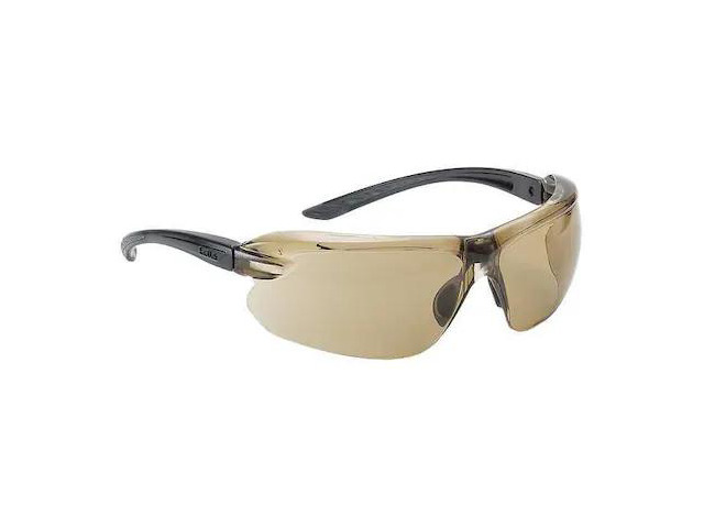 BOLLE SAFETY 40120 IRI-S, Safety Glasses Anti-Fog & Anti-Scratch, Gray Lens,