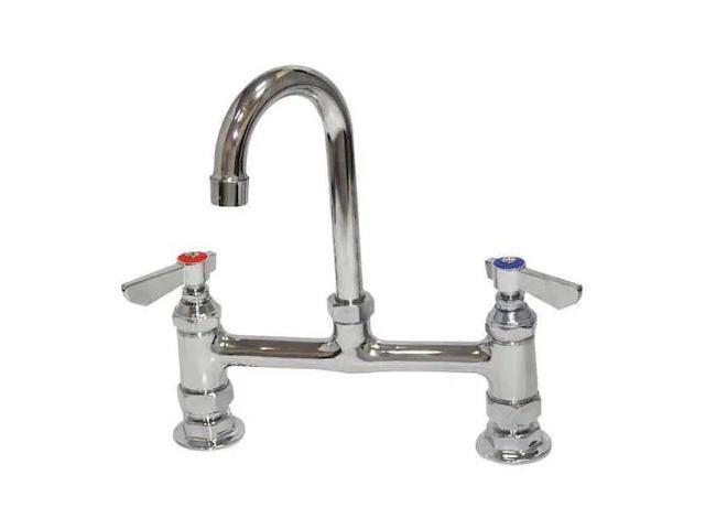 DOMINION COMMERCIAL FAUCETS 77-9209 8' Mount, Commercial Gooseneck Kitchen