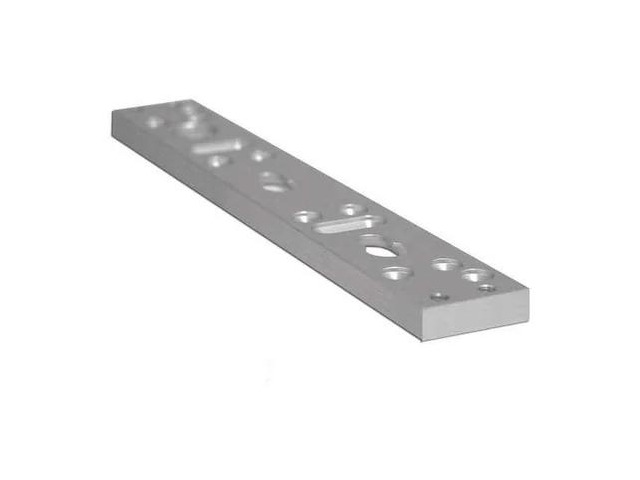 SECURITRON ASB-VM1200 Spacer Braket, Aluminum, Satin Aluminum, For Use With: