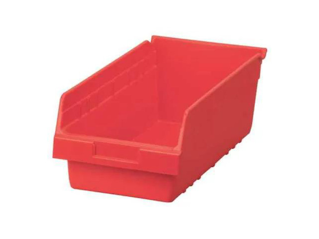 AKRO-MILS 30088RED Red Shelf Bin, 17-7/8'L x 8-3/8'W x 6'H