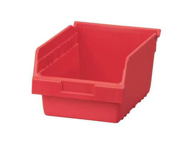 AKRO-MILS 30080RED Red Shelf Bin, 11-5/8'L x 8-3/8'W x 6'H